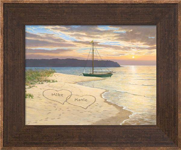 Golden Dreams Personalized Framed Canvas - Wild Wings