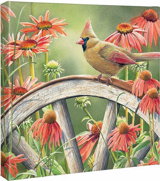 Hiding in Plain Sight—Cardinal Gallery Wrapped Canvas - Wild Wings