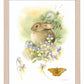 Hiding in Seaside Pansies Art Print - Wild Wings