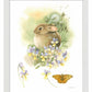 Hiding in Seaside Pansies Art Print - Wild Wings