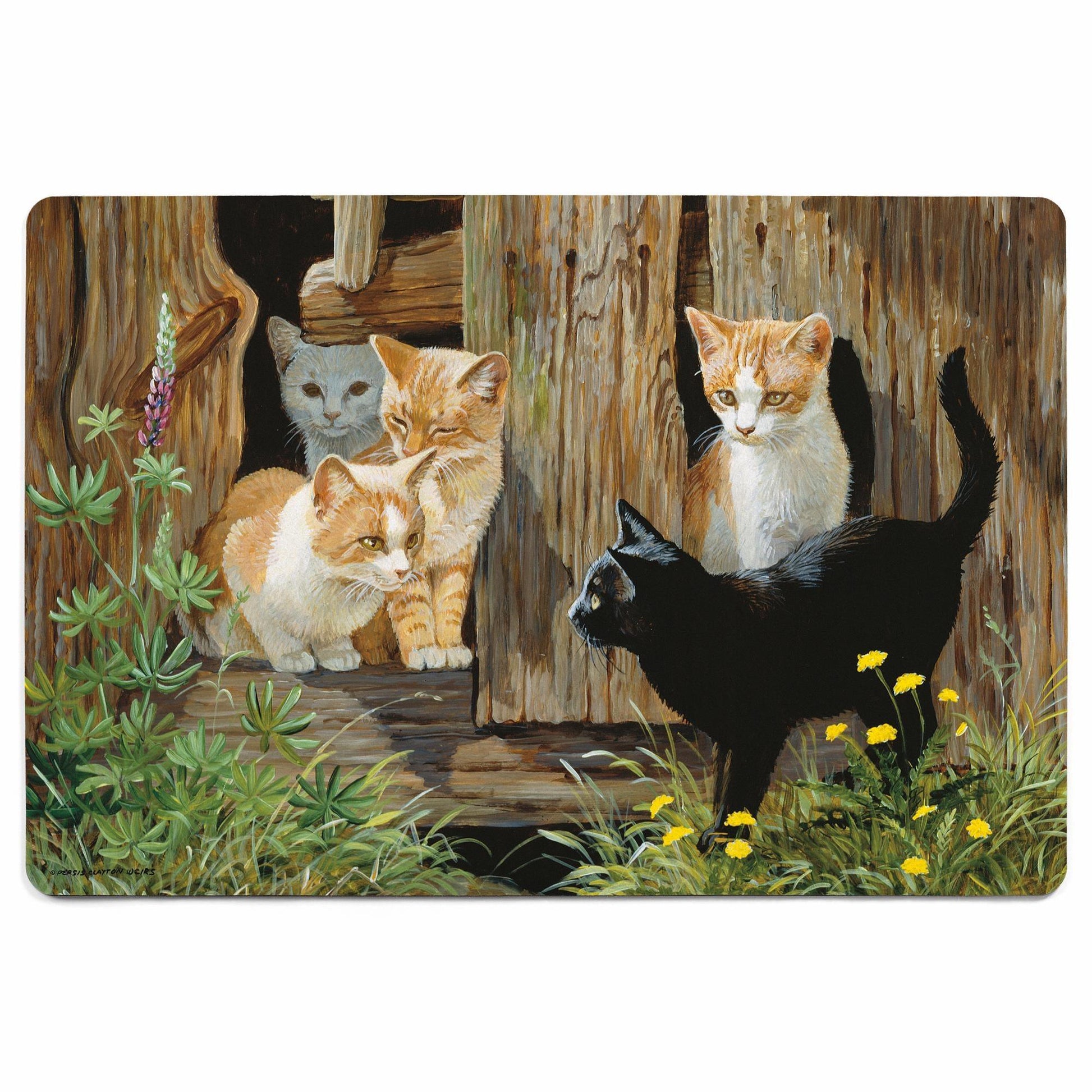 Hole in the Wall Gang—Kittens Floor Mat - Wild Wings