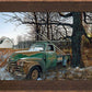 Ol' Work Truck—Whitetail Deer Personalized Framed Canvas - Wild Wings
