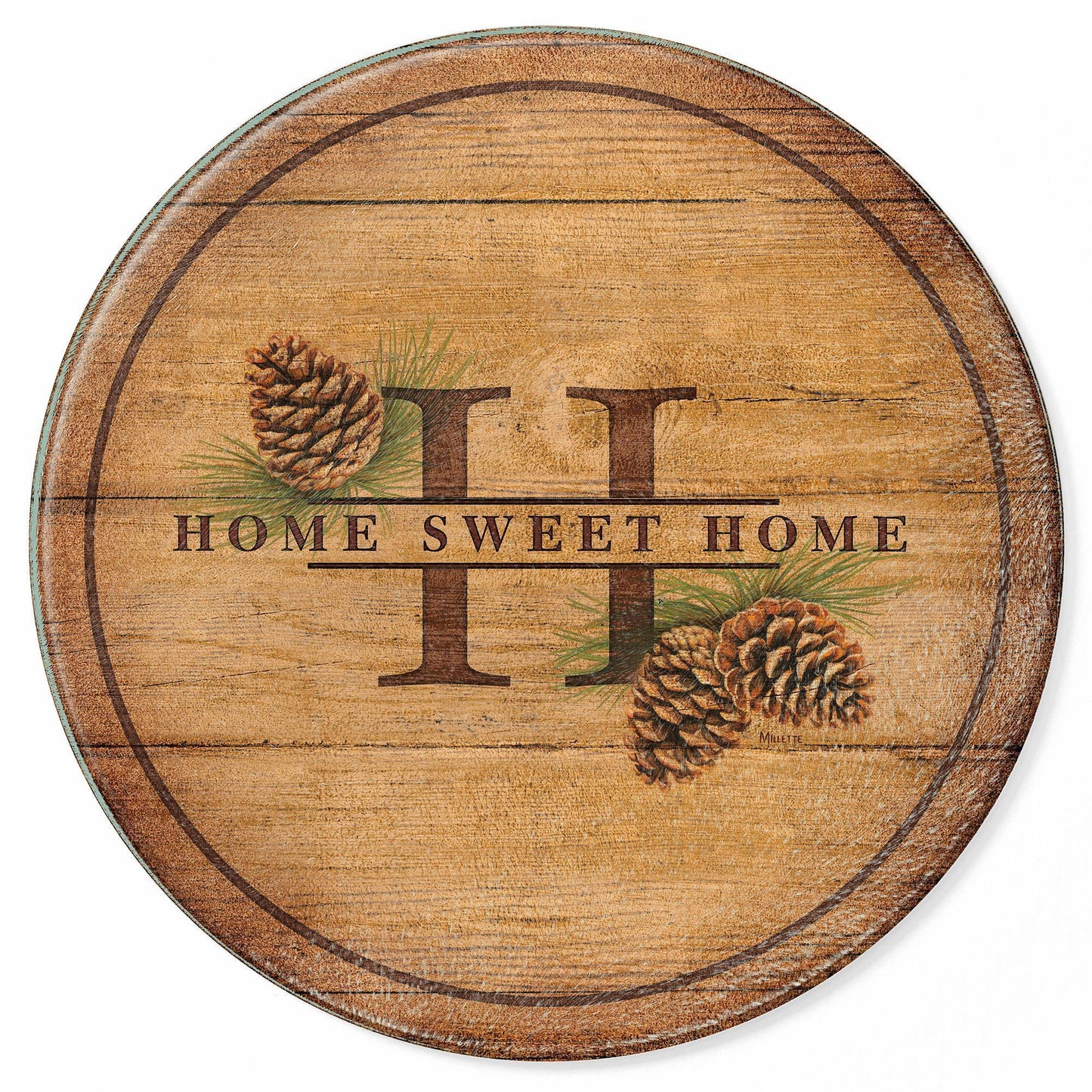 Pinecones - Round Cutting Board