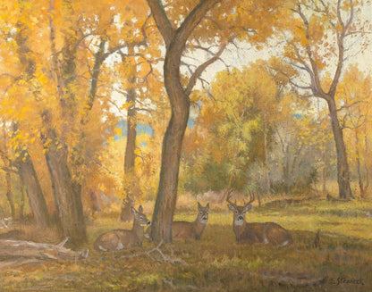 River Bottom Autumn Art Print - Wild Wings