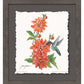 Ruby Throat & Dahlia Deckled Edge Paper Print - Wild Wings
