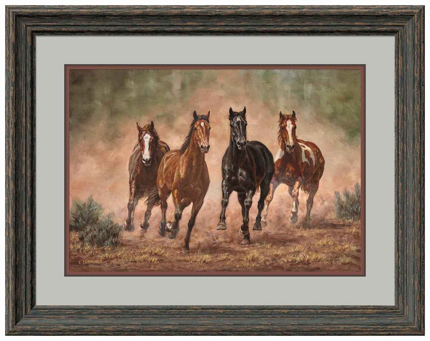 Run Time—Horses Limited Edition Paper Print - Wild Wings