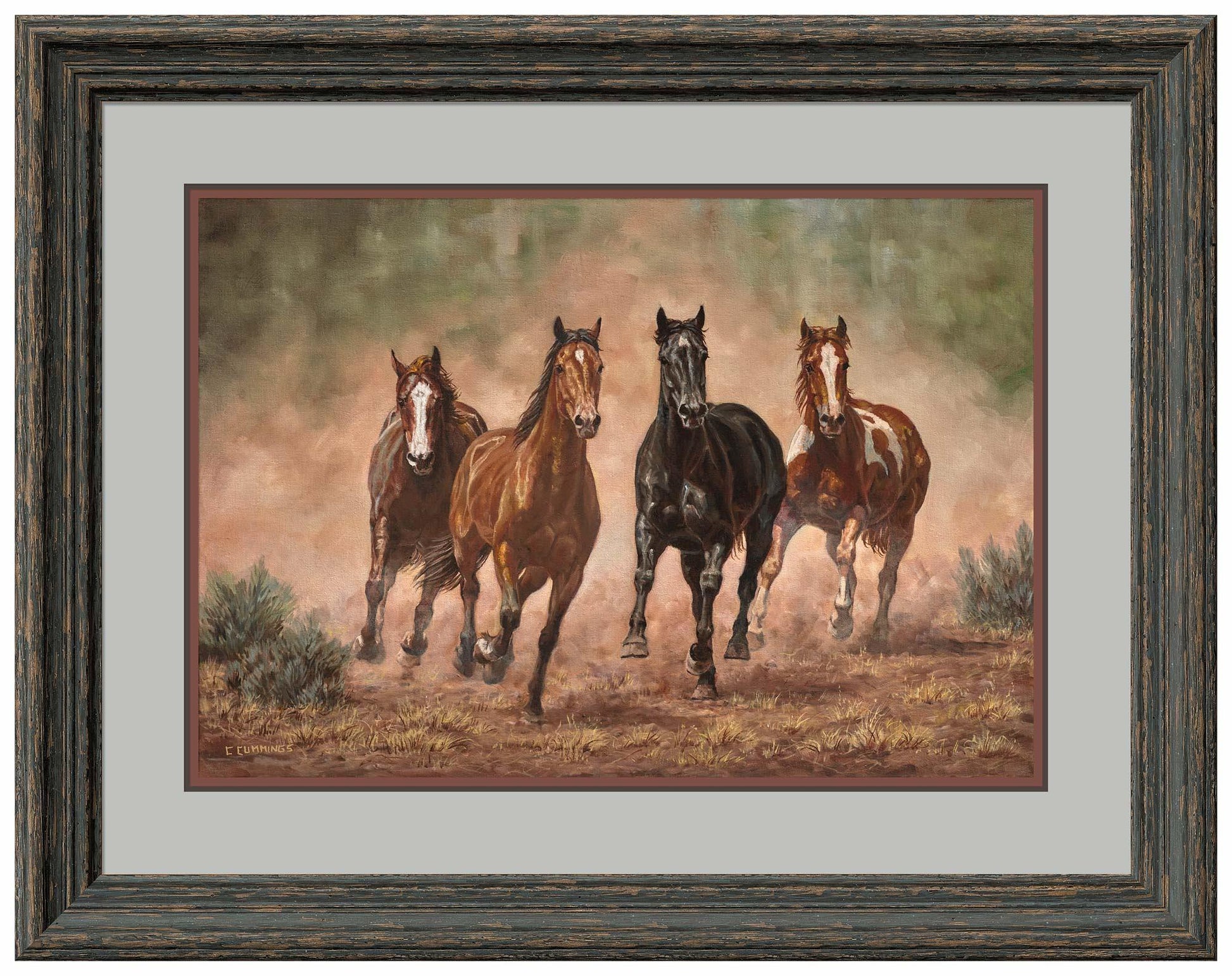 Run Time—Horses Limited Edition Paper Print - Wild Wings