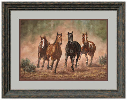 Run Time—Horses Limited Edition Paper Print - Wild Wings