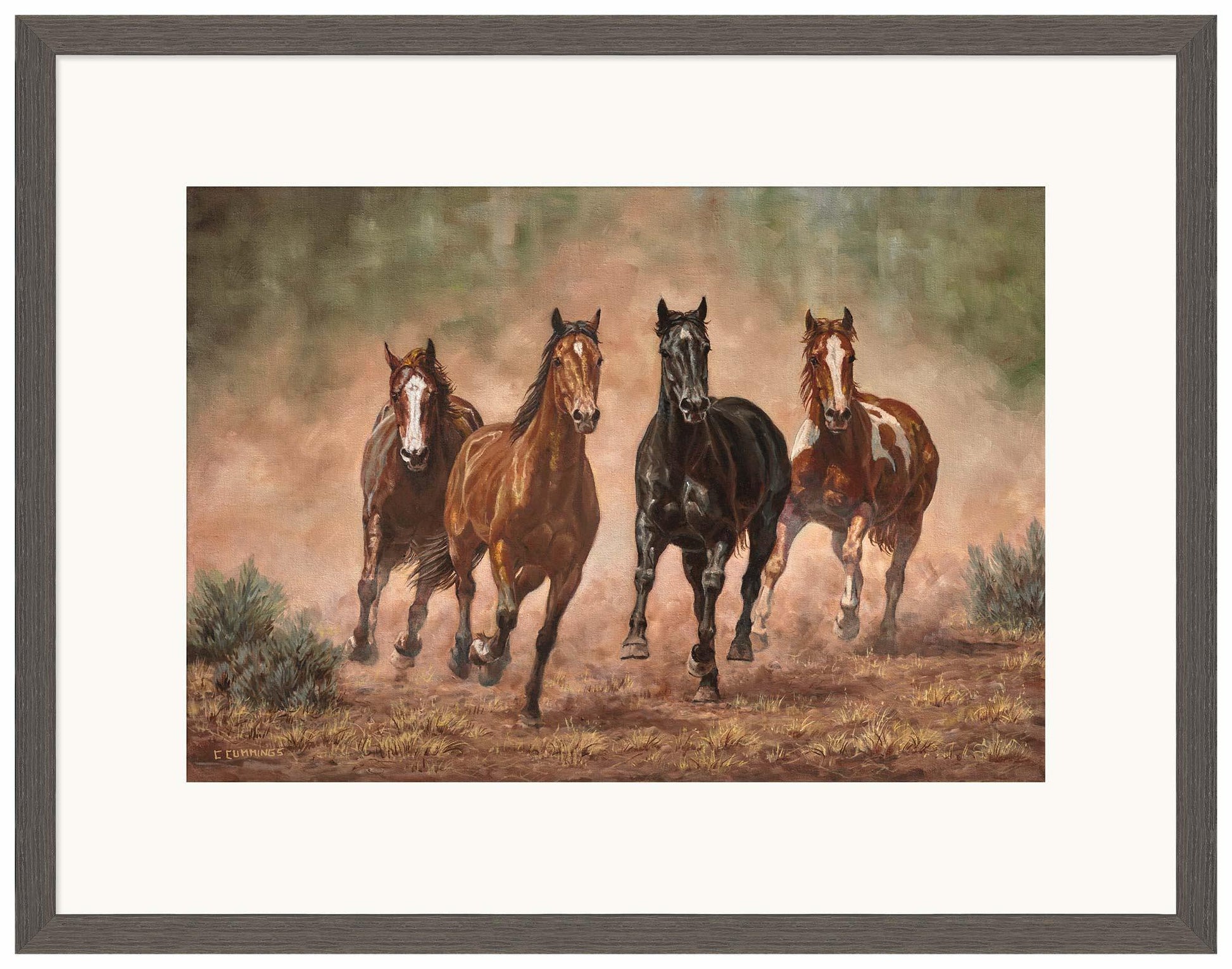 Run Time—Horses Limited Edition Paper Print - Wild Wings