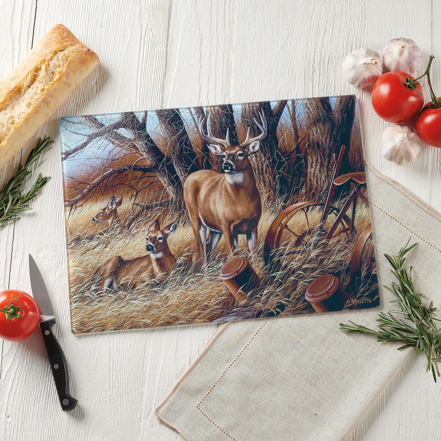 Rustic Retreat - Whitetail Deer Cutting Board - Wild Wings