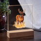 Rustic Retreat—Deer Acrylic Night Light - Wild Wings
