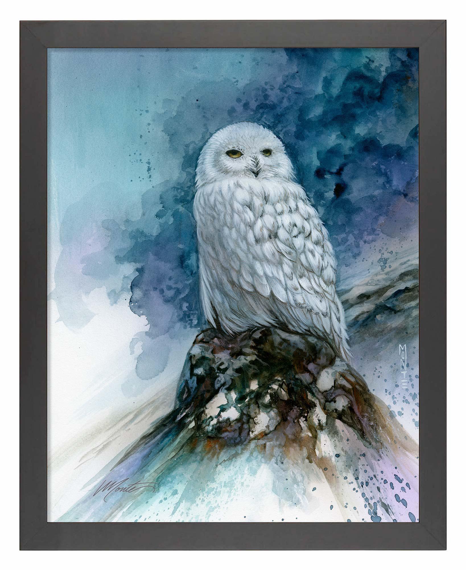 Snow Storm—Snowy Owl Art Print - Wild Wings