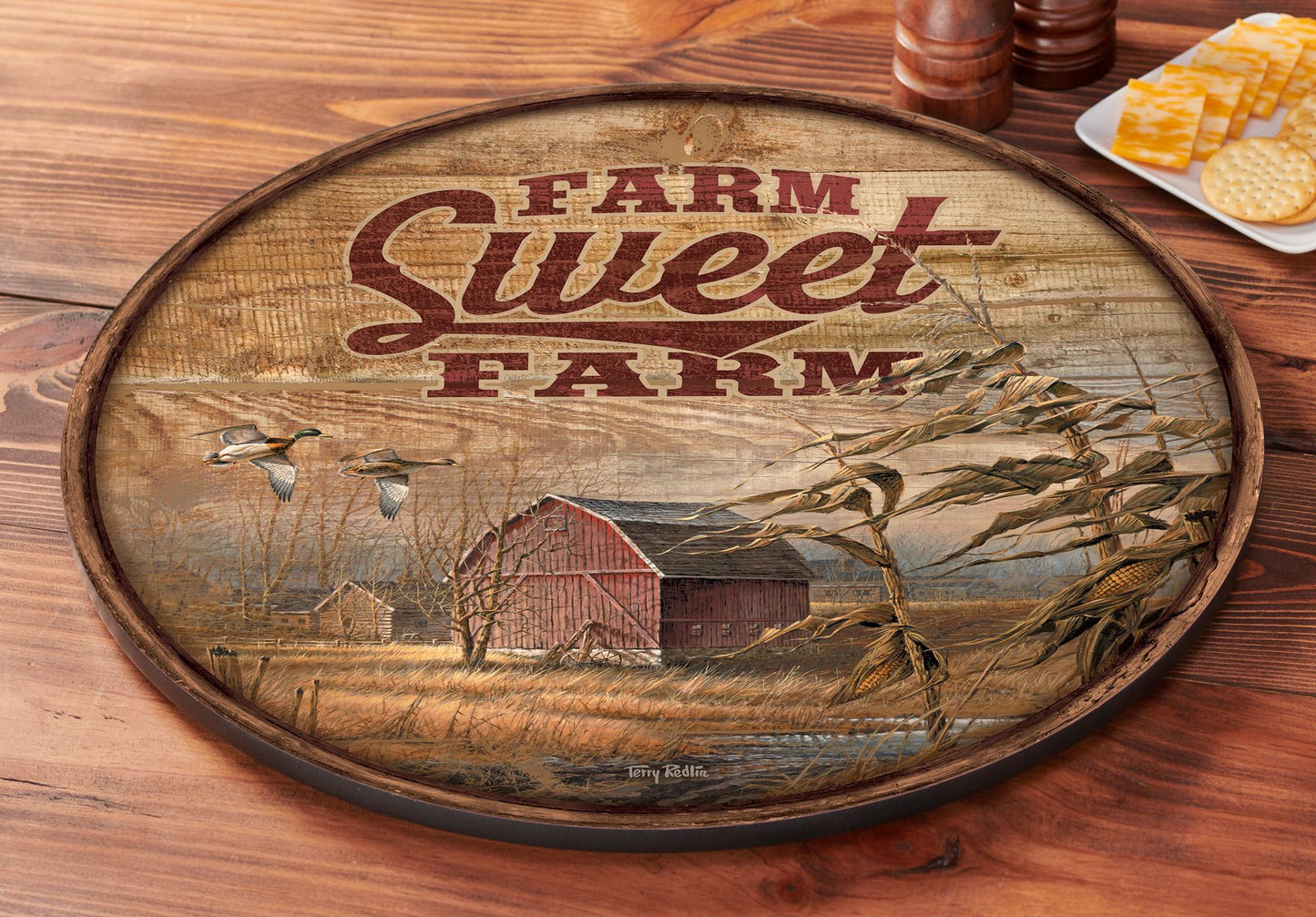 Farm, Sweet Farm Lazy Susan Turntable - Wild Wings