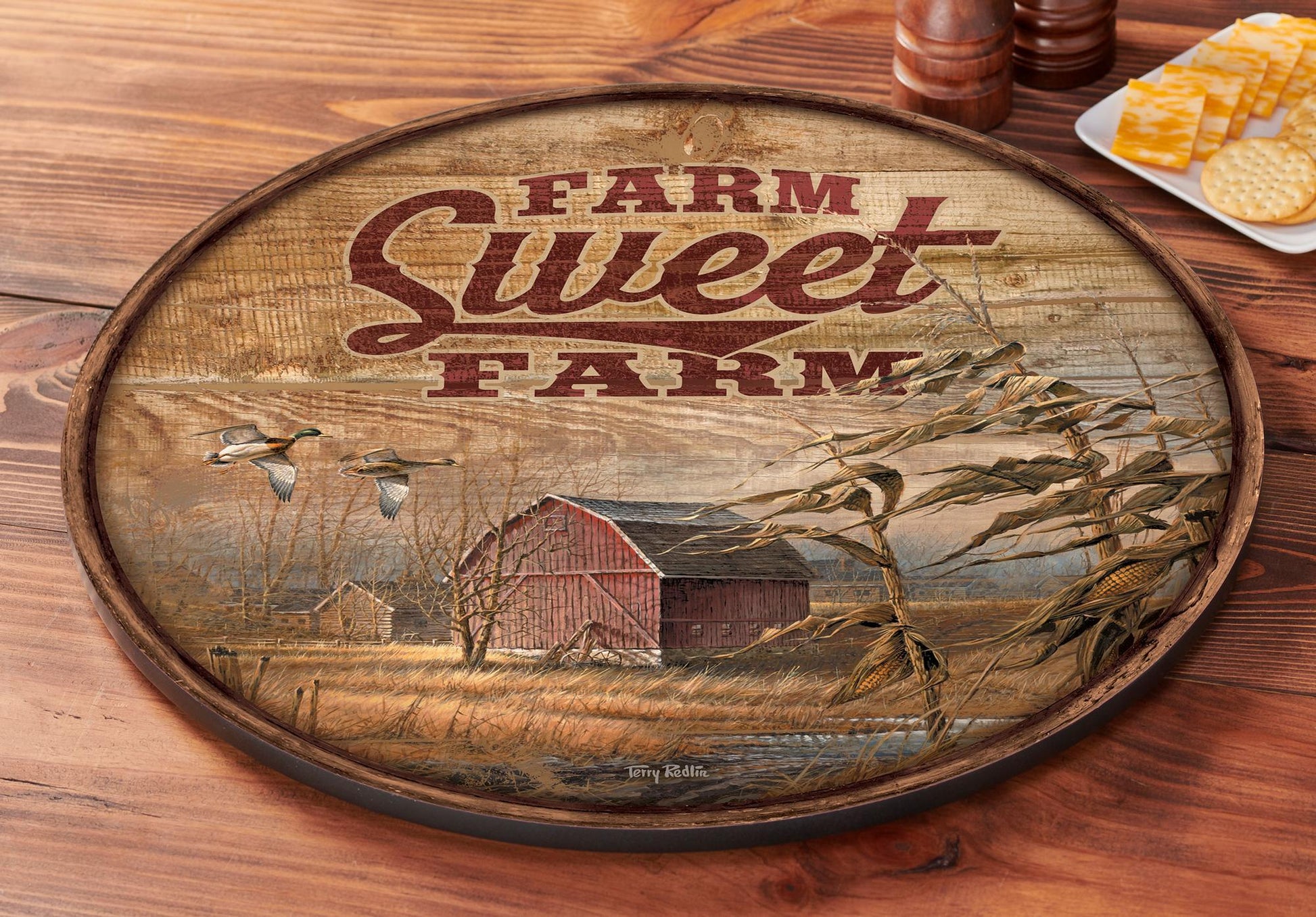 Farm, Sweet Farm Lazy Susan Turntable - Wild Wings