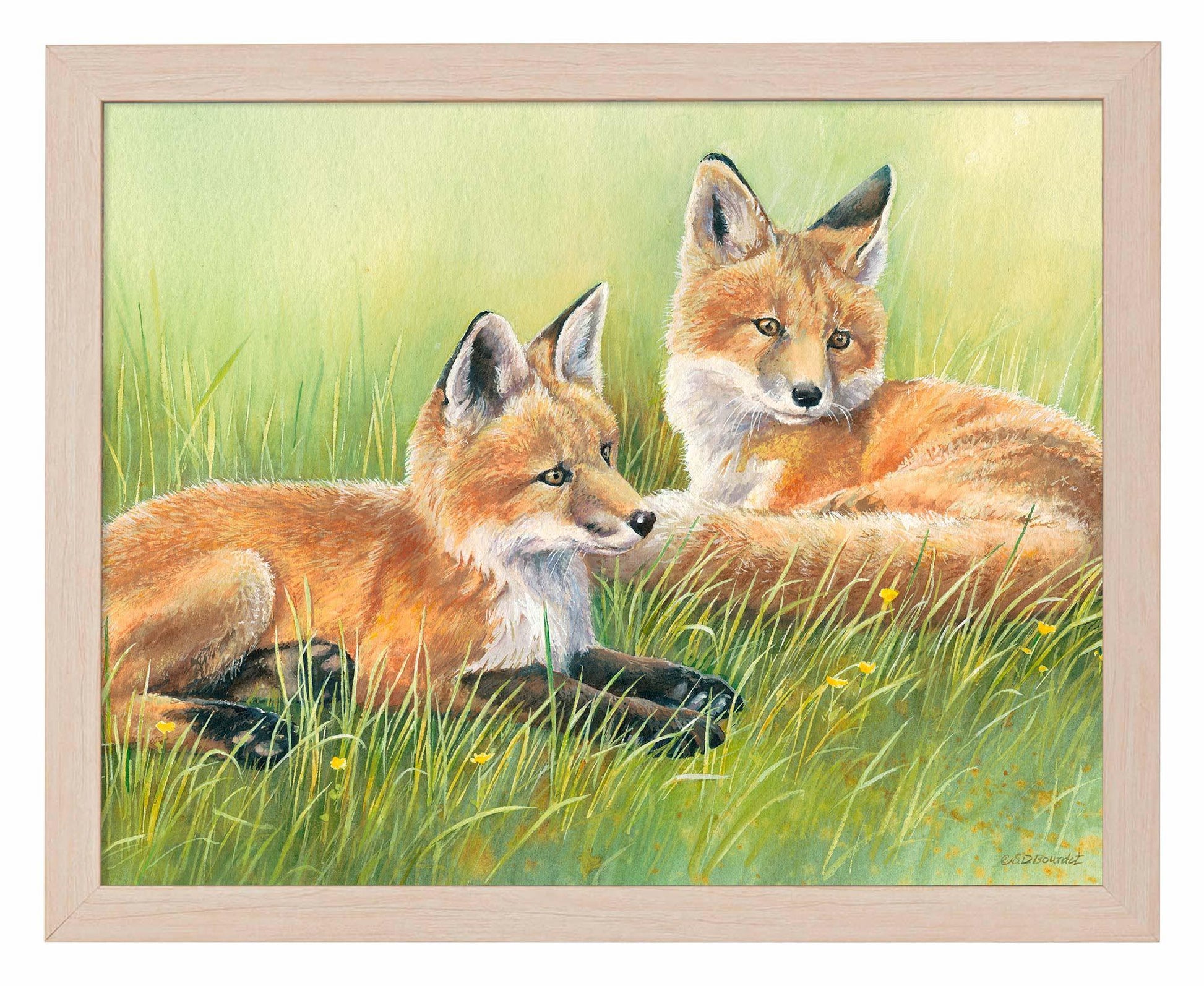 Time Out—Fox Kits Art Print - Wild Wings