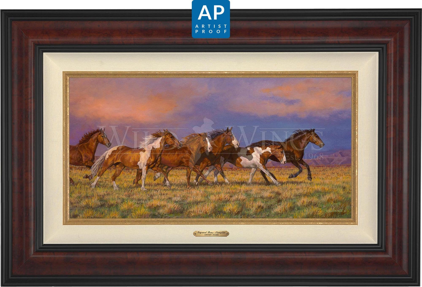 Unbroken—Horses; Artist Proof Edition (AP) Master Artisan Canvas - Wild Wings
