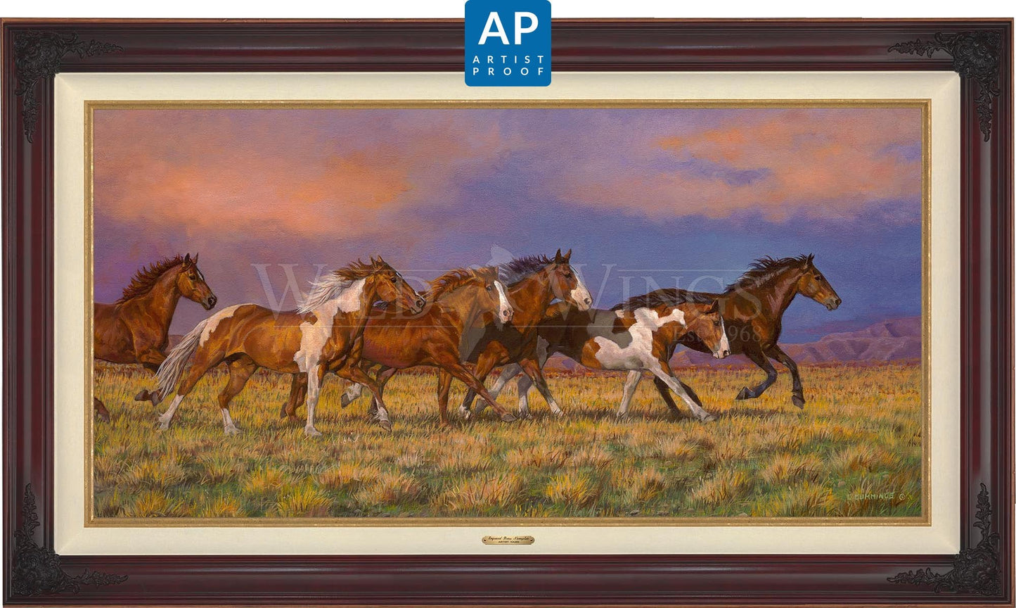 Unbroken—Horses; Artist Proof Edition (AP) Master Artisan Canvas - Wild Wings