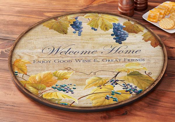 Vineyard Lazy Susan Turntable - Wild Wings