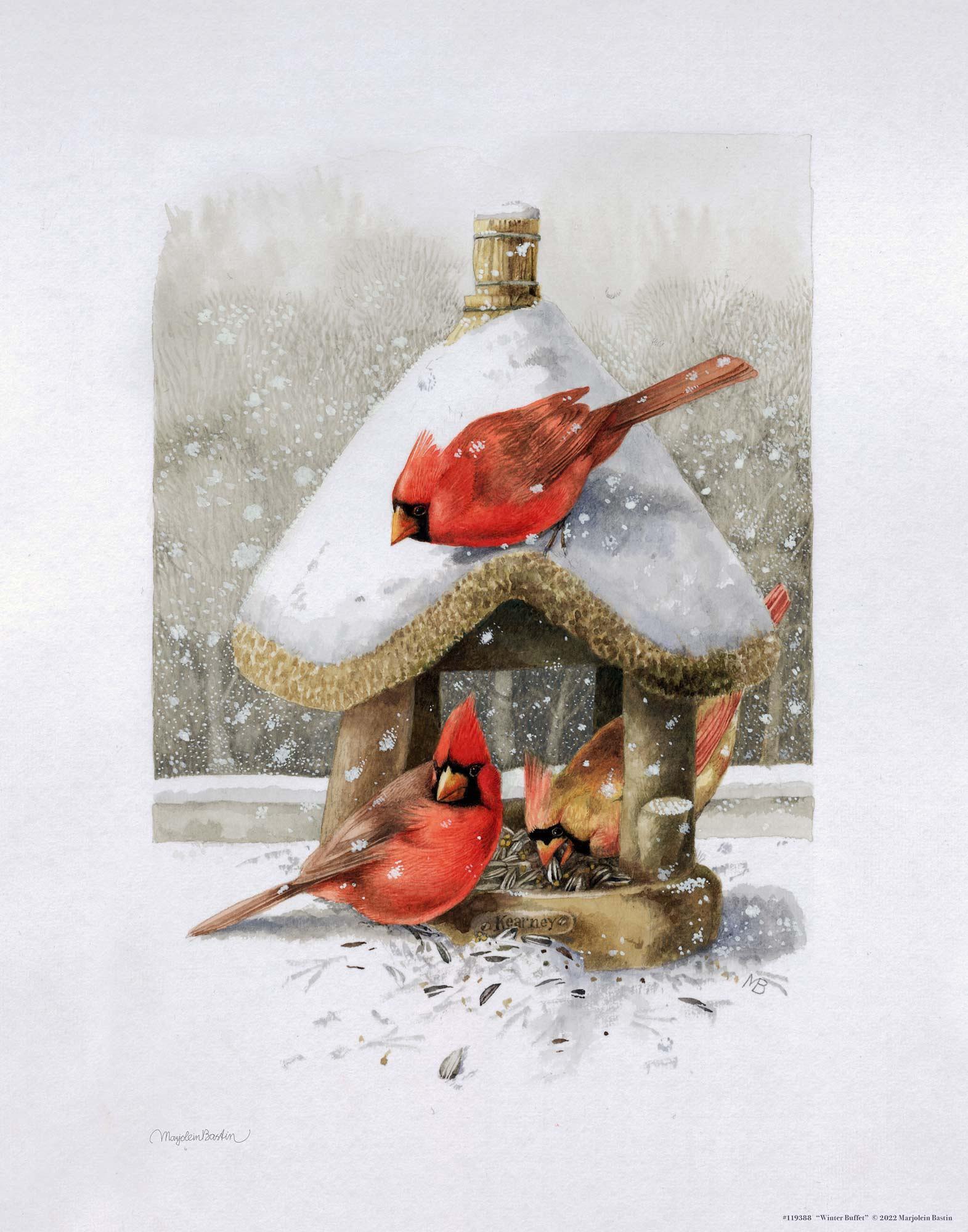 Winter Buffet Art Print - Wild Wings